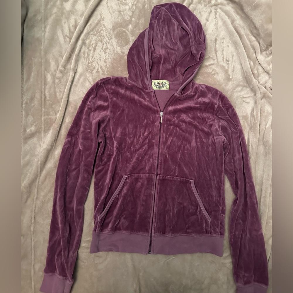 Juicy couture purple velour jacket